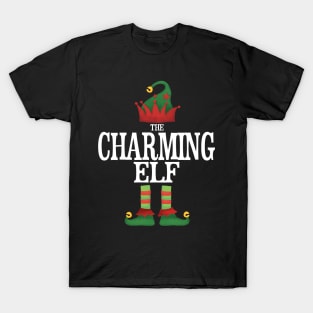 Charming Elf Matching Family Group Christmas Party Pajamas T-Shirt